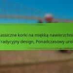 Classiczne korki na miękką nawierzchnię: Tradycyjny design, Ponadczasowy urok