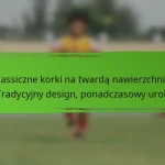 Classiczne korki na twardą nawierzchnię: Tradycyjny design, ponadczasowy urok