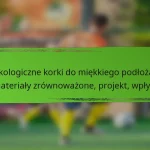 Ekologiczne korki do miękkiego podłoża: materiały zrównoważone, projekt, wpływ