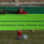 Ekologiczne korki na twardą nawierzchnię: Zrównoważony rozwój, materiały, design