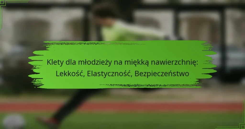Klety dla młodzieży na miękką nawierzchnię: Lekkość, Elastyczność, Bezpieczeństwo