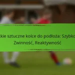 Lekkie sztuczne kolce do podłoża: Szybkość, Zwinność, Reaktywność