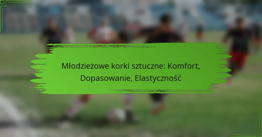 Młodzieżowe korki sztuczne: Komfort, Dopasowanie, Elastyczność