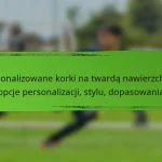 Personalizowane korki na twardą nawierzchnię: opcje personalizacji, stylu, dopasowania