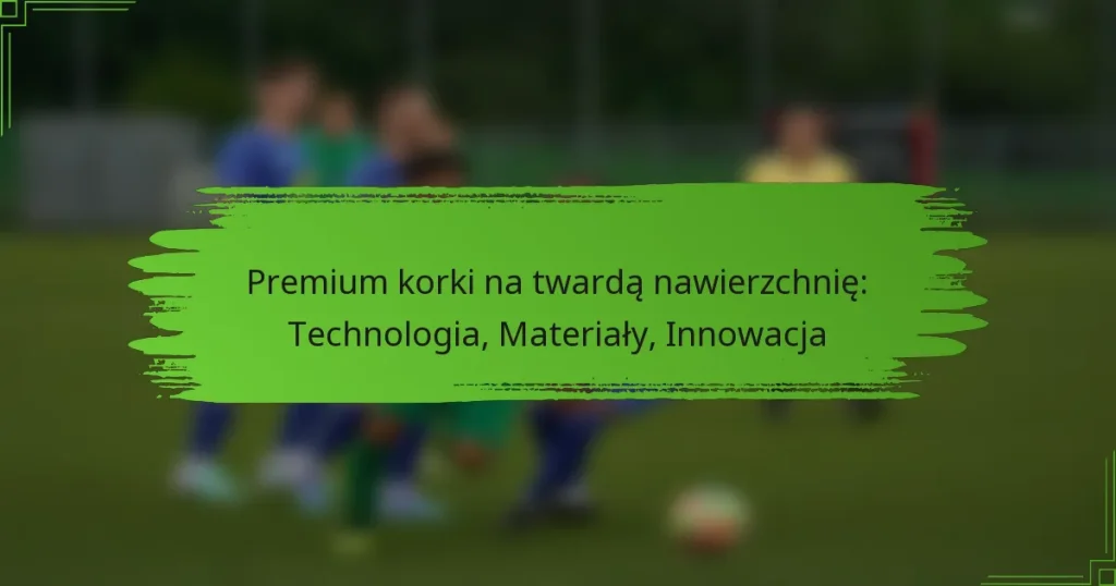 Premium korki na twardą nawierzchnię: Technologia, Materiały, Innowacja