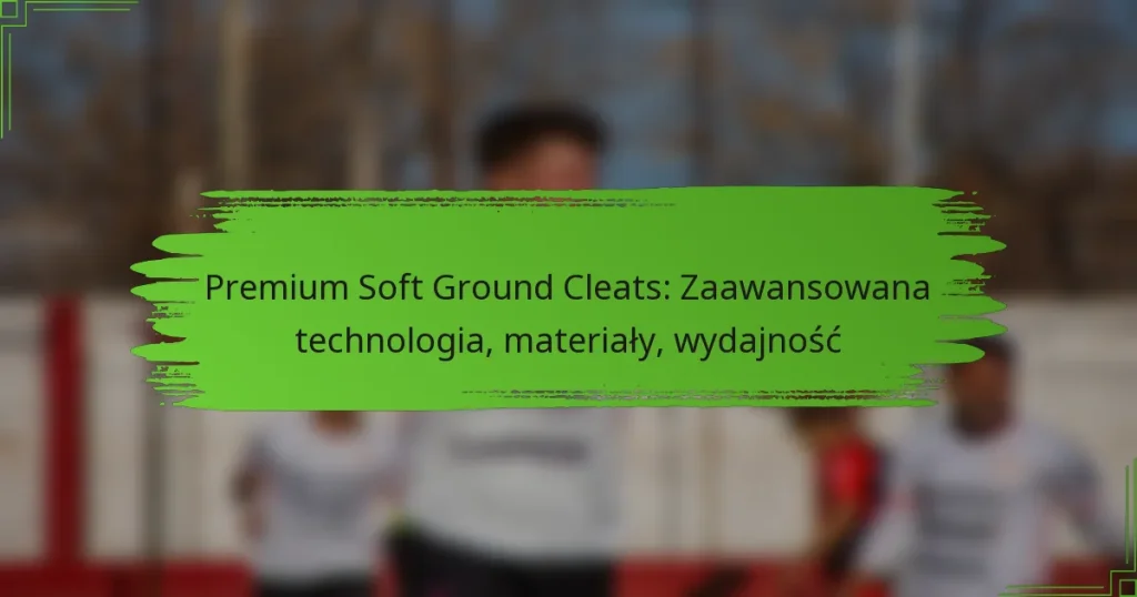 Premium Soft Ground Cleats: Zaawansowana technologia, materiały, wydajność