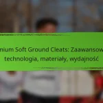 Premium Soft Ground Cleats: Zaawansowana technologia, materiały, wydajność