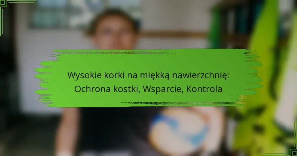Wysokie korki na miękką nawierzchnię: Ochrona kostki, Wsparcie, Kontrola