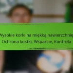 Wysokie korki na miękką nawierzchnię: Ochrona kostki, Wsparcie, Kontrola
